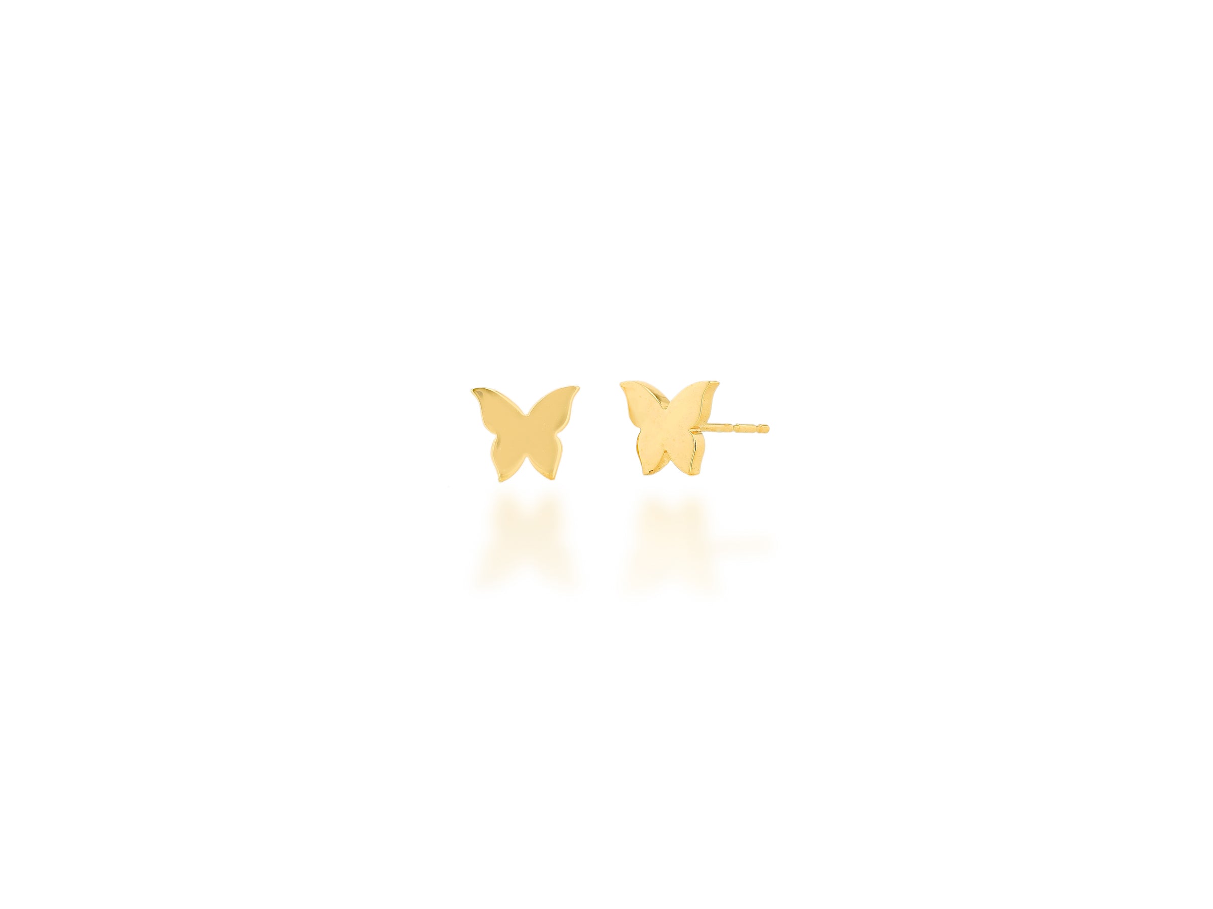 Mini Gold Butterfly Stud Earrings