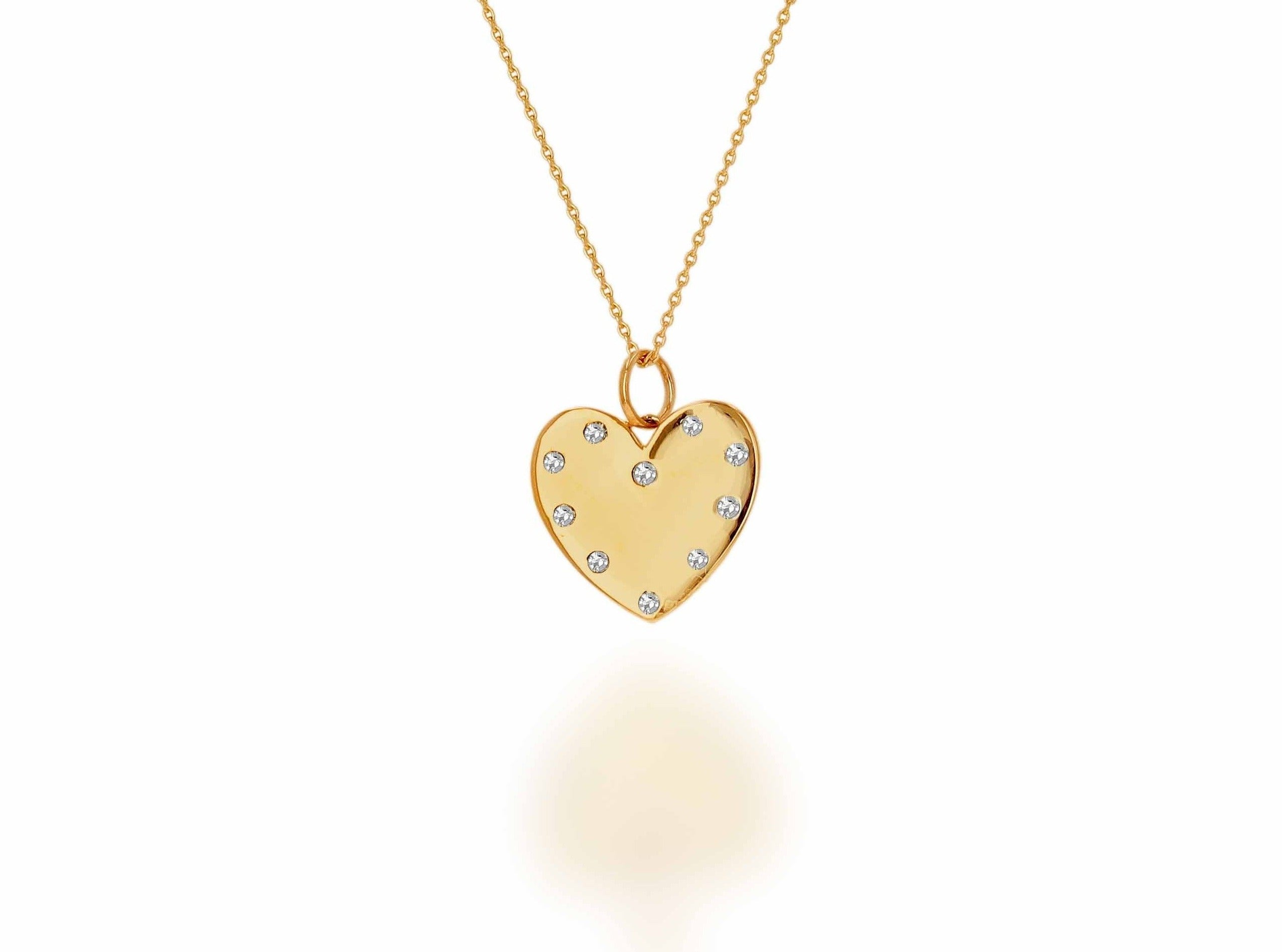 Personalized Diamond Heart Necklace - Rachel Reid