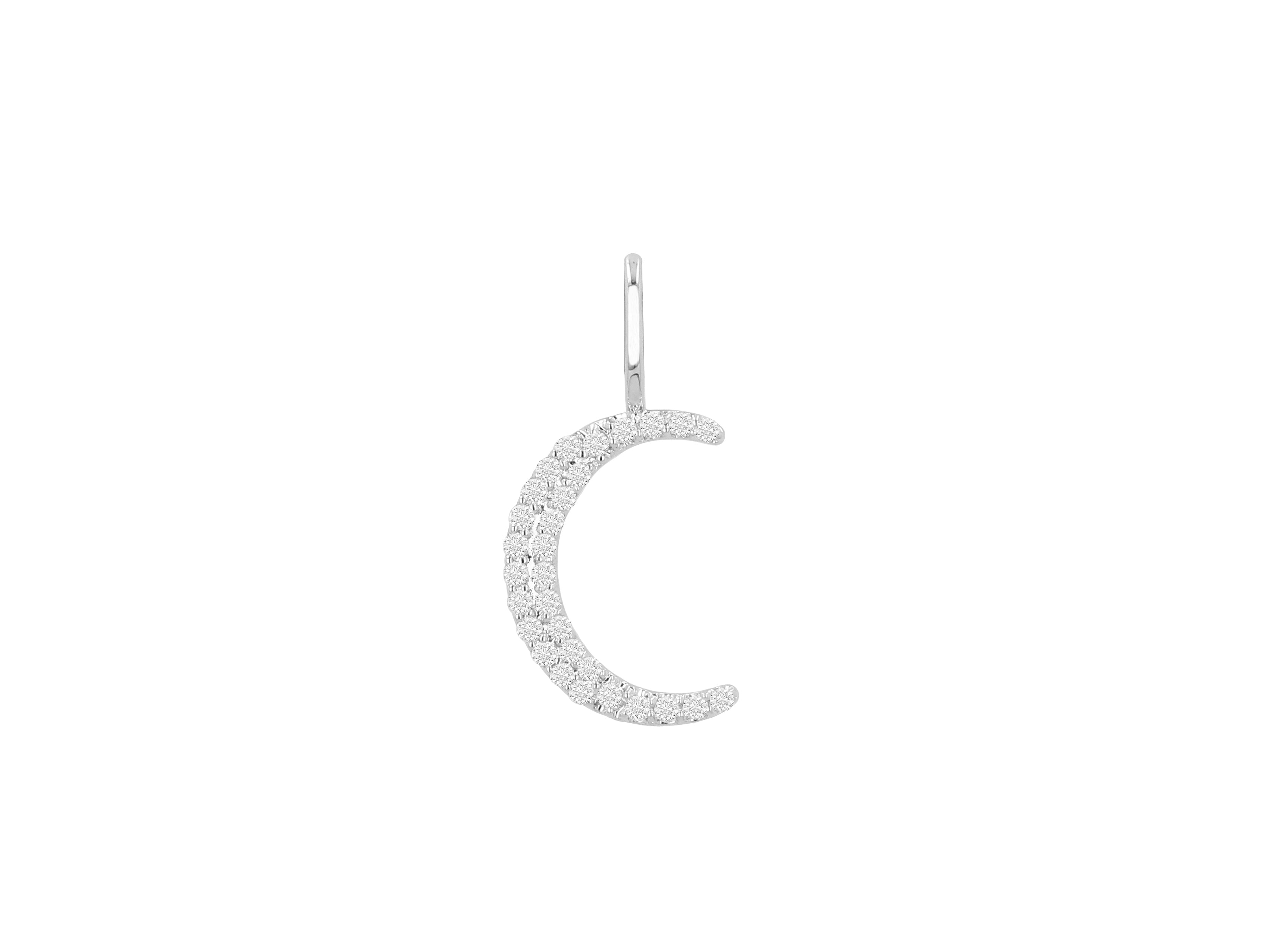 Medium Diamond Letter Charm