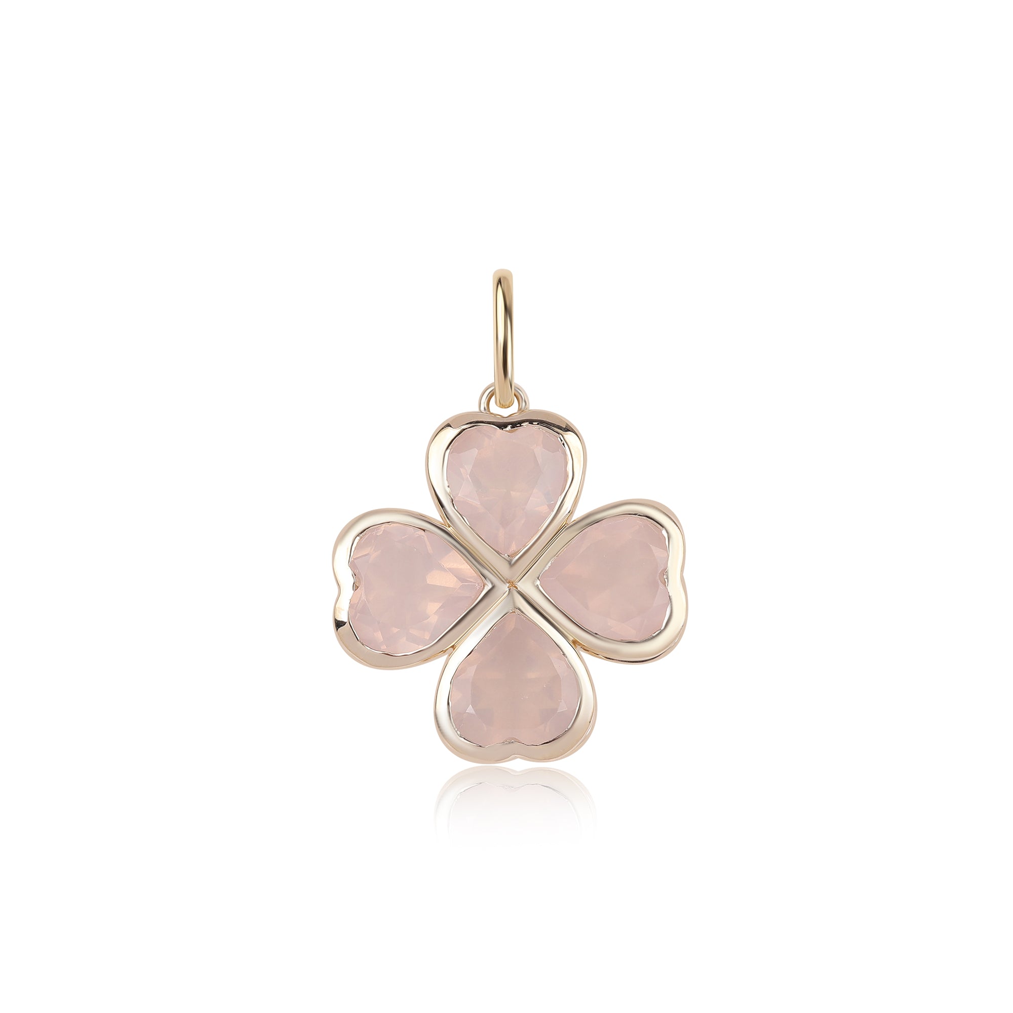 Gemstone Clover Charm