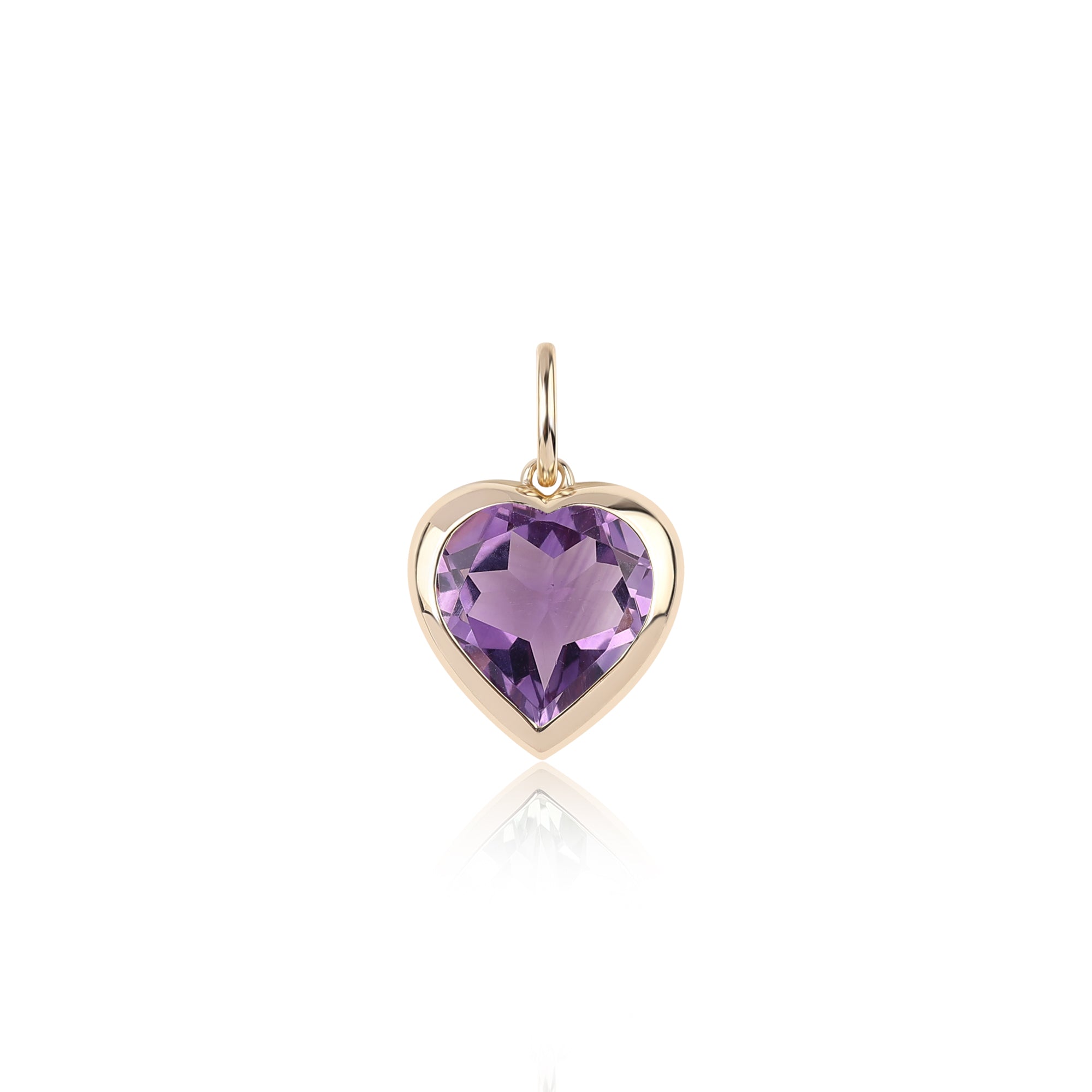 Gemstone Heart Charm