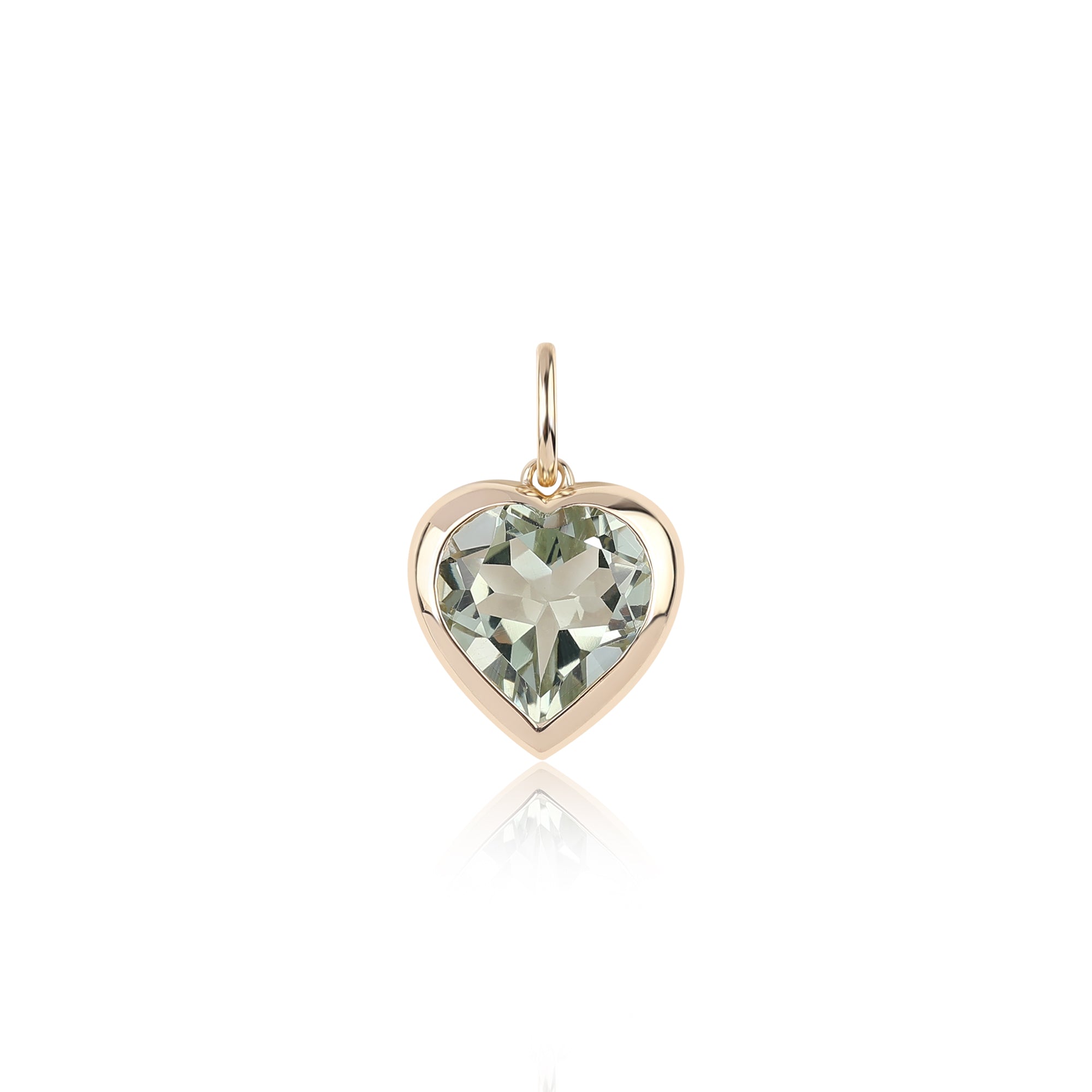 Gemstone Heart Charm
