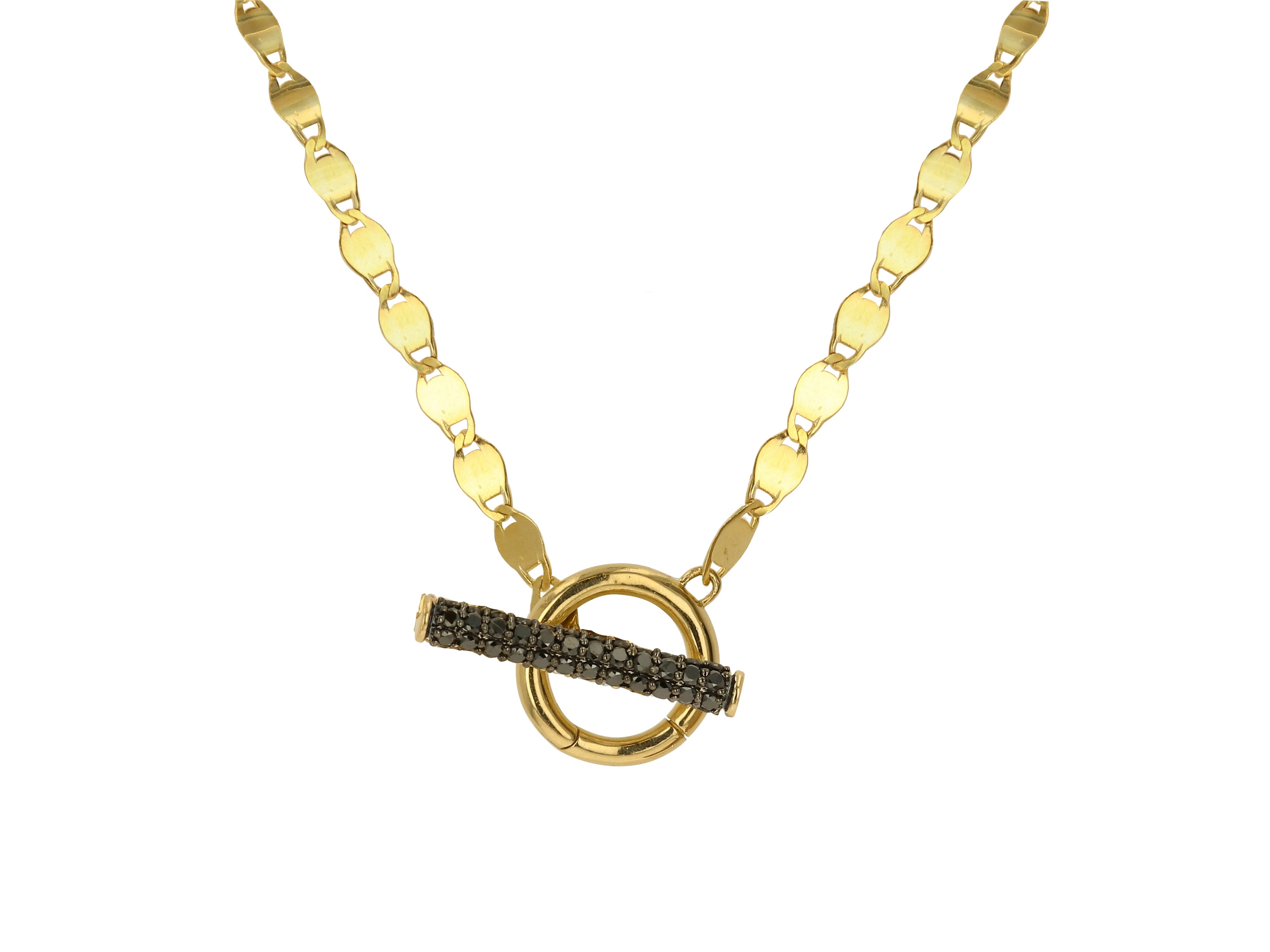 Diamond Loop and Toggle Necklace