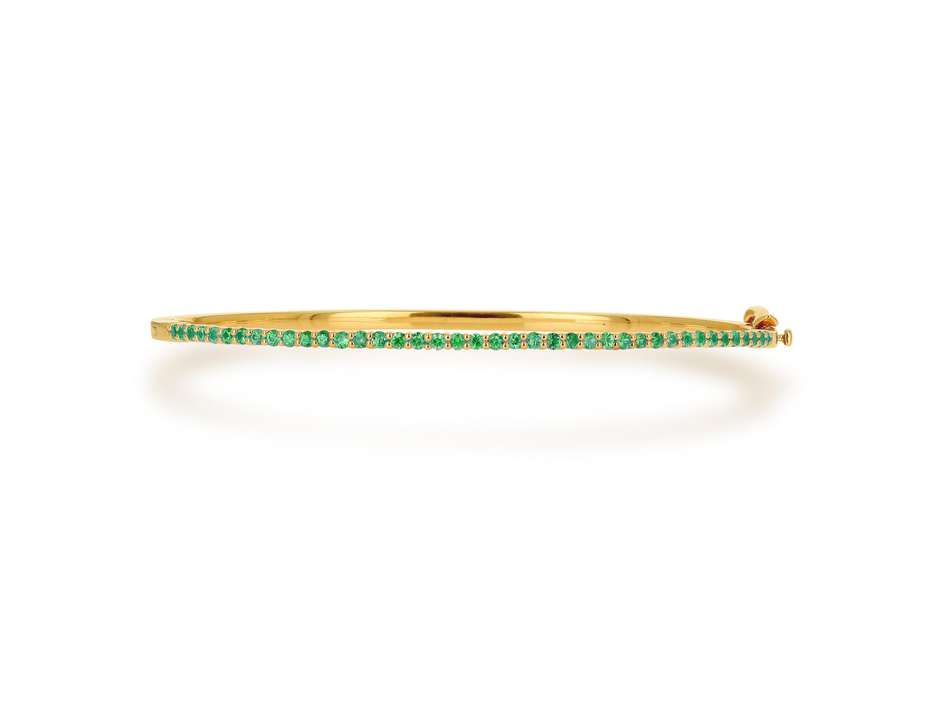 Emerald Bangle Bracelet