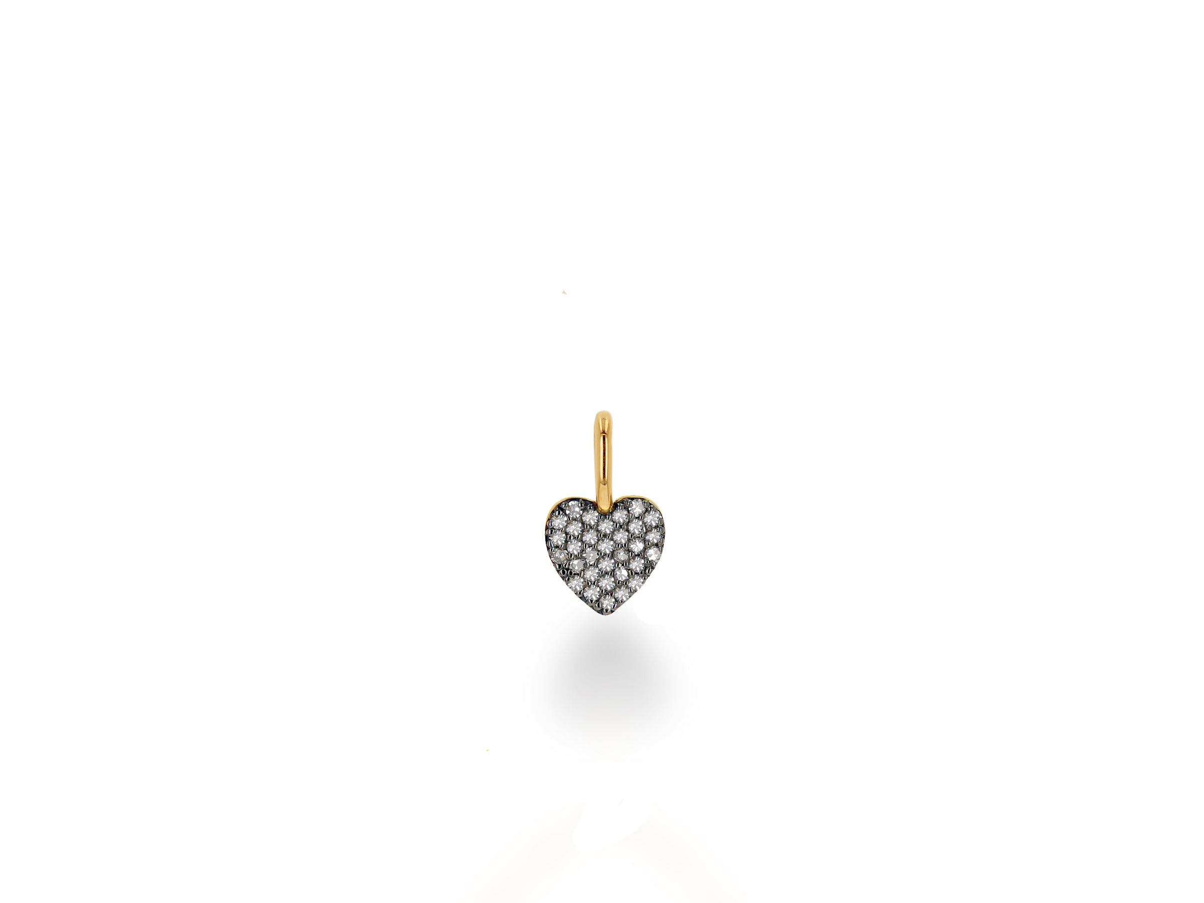 Mini Diamond Pave Heart Charm