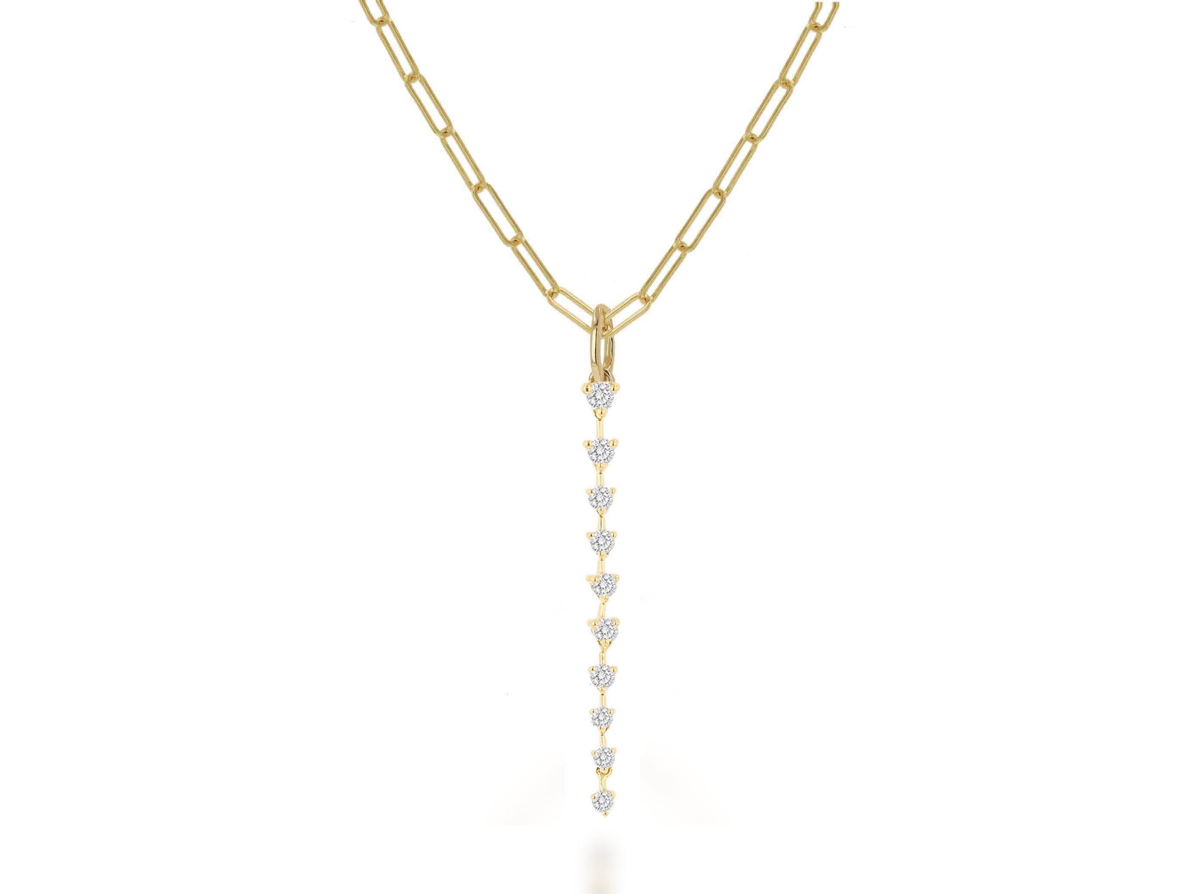Graduating Diamond Stick Charm