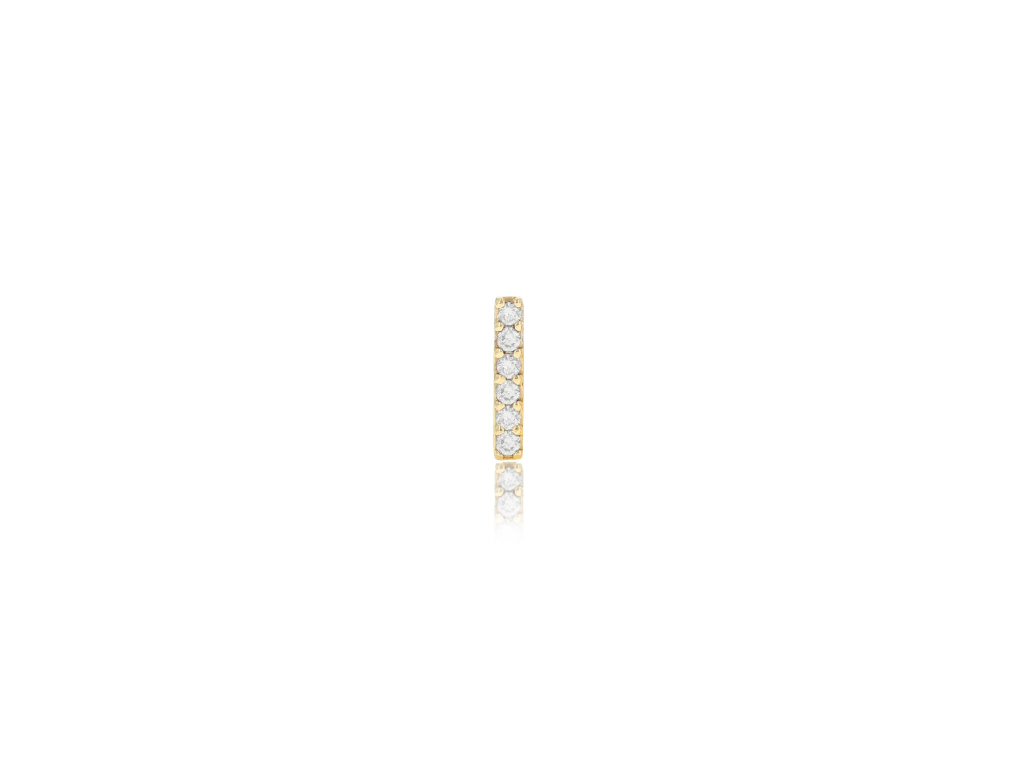 Single Diamond Bar Stud Earring - Rachel Reid