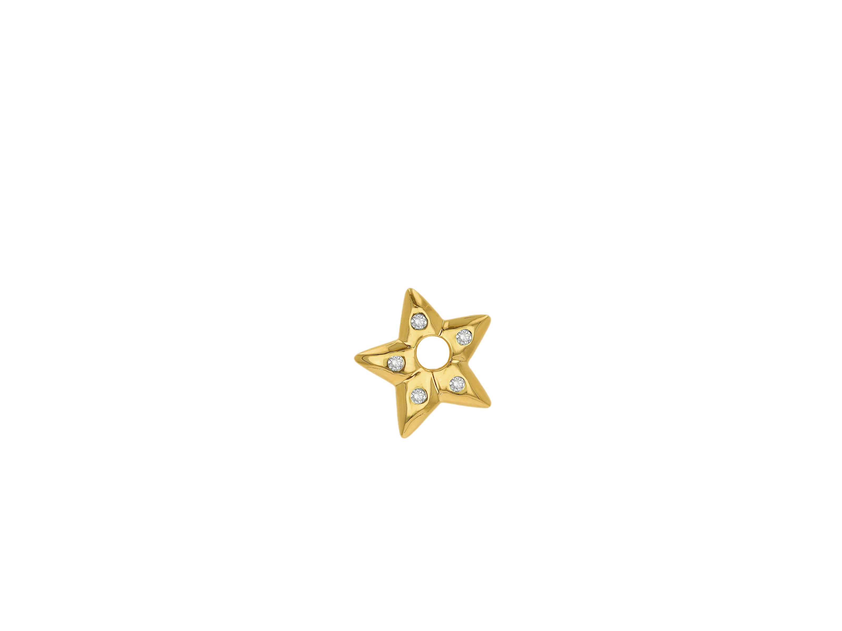 Diamond Puffy Star Charm